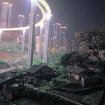 light_pollution_from_train_line_over_old_houses_in_china.jpg